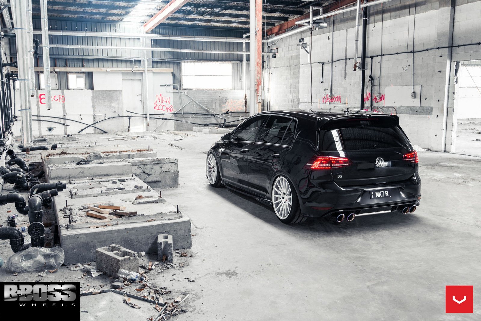 volkswagen, Gti, Vossen, Wheels, Sedan, Cars Wallpaper
