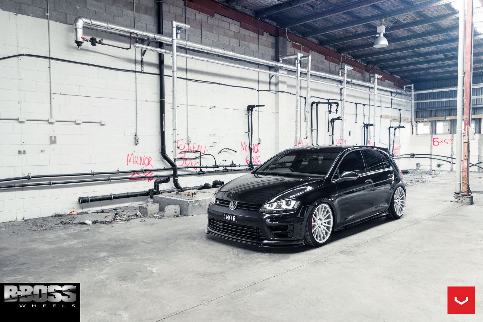 volkswagen, Gti, Vossen, Wheels, Sedan, Cars Wallpaper