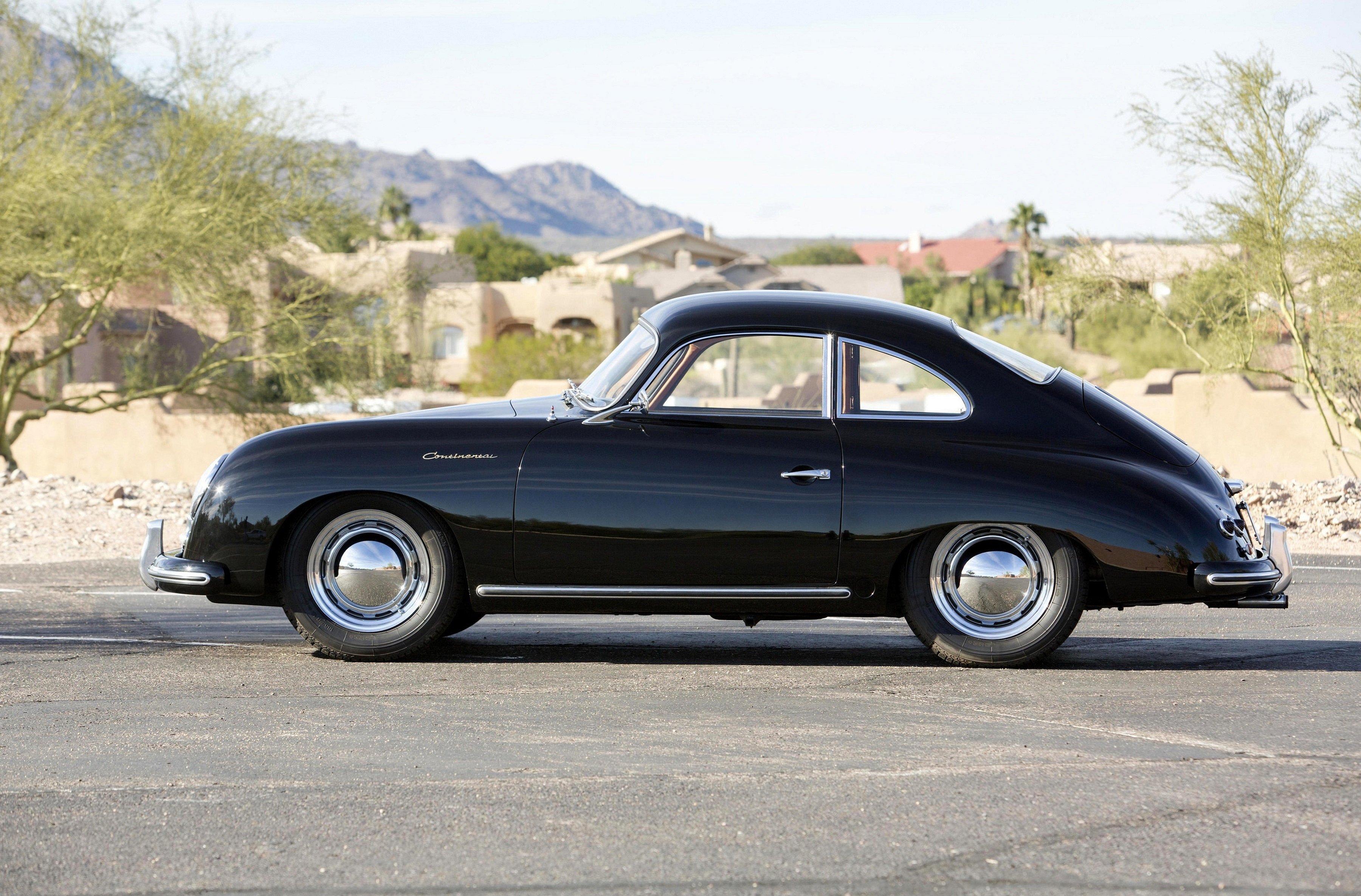 1955, Porsche, 356, 1500, Continental, Coupe, Retro Wallpaper