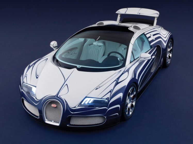 2011, Bugatti, Veyron, Grand, Sport, Roadster, L or blanc, Supercar HD Wallpaper Desktop Background