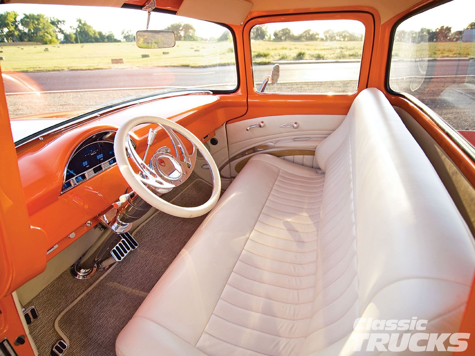 1956, Ford, F 100, Custom, Retro, Hot, Rod, Rods, Pickup, F100 Wallpaper