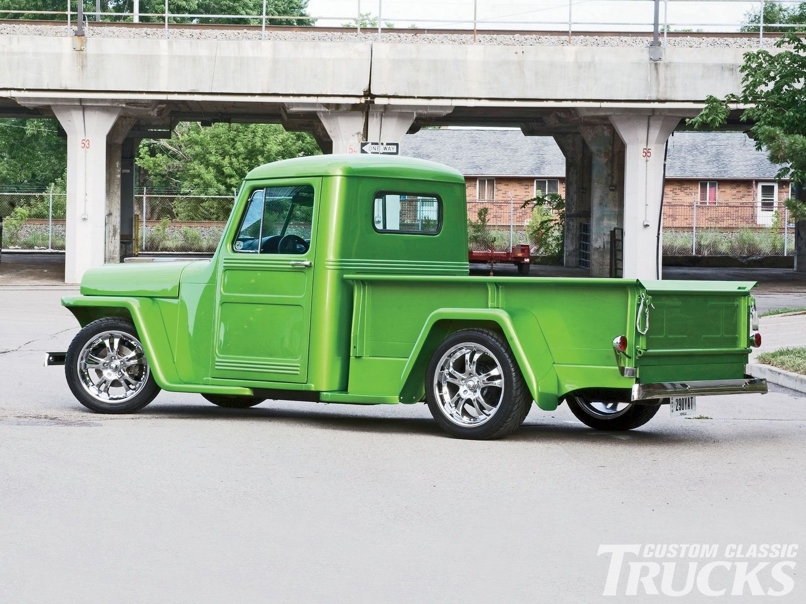 1950, Willys, Jeep, Pickup, Custom, Hot, Rod, Rods, Retro Wallpaper