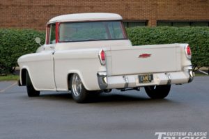 1955, Chevrolet, Cameo, Pickup, Custom, Hot, Rod, Rods, Retro