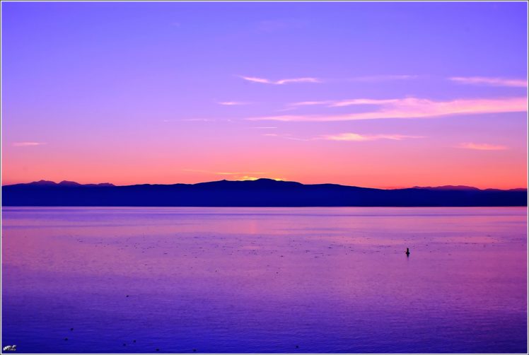 ohrid, Lake, Sunset HD Wallpaper Desktop Background
