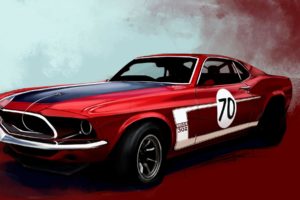 muscle, Cars, Boss, Racer, Vehicles, Ford, Mustang