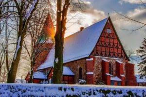 winter, Snow, Nature, Landscape, Church, Religion