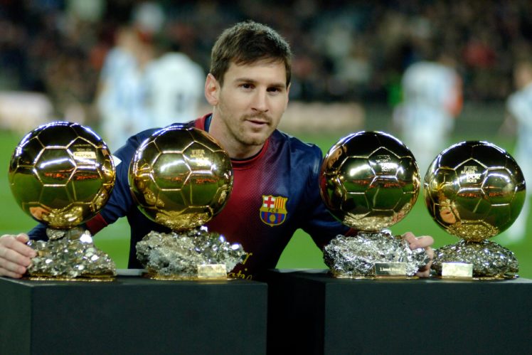 leo, Messi, 4, Balones, Oro, Barcelona, Argentina HD Wallpaper Desktop Background