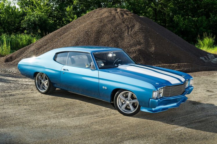 supercharged, 1972, Chevrolet, Chevelle, Coupe, Cars, Blue HD Wallpaper Desktop Background