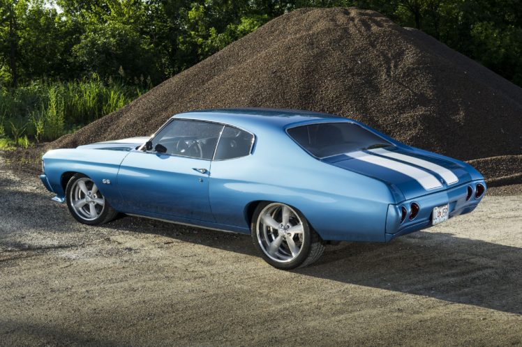 supercharged, 1972, Chevrolet, Chevelle, Coupe, Cars, Blue HD Wallpaper Desktop Background