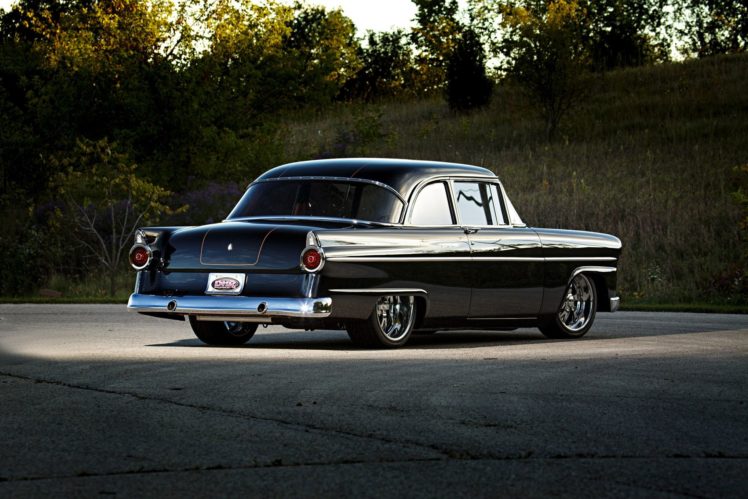1955, Ford, Customline, Sedan, Cars, Black HD Wallpaper Desktop Background