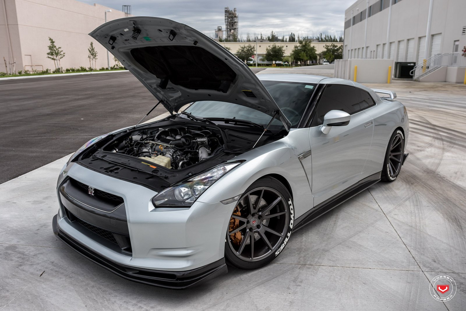 nissan, R35, Gt r, Vossen, Wheels, Cars, Coupe, Godzilla, Silver Wallpaper