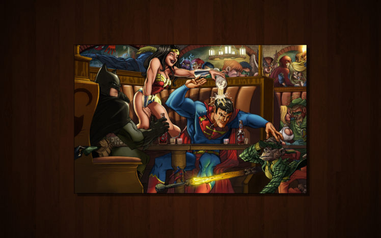 batman, Dc, Comics, Superman, Funny, Power, Girl, Green, Arrow, Wonder, Woman HD Wallpaper Desktop Background