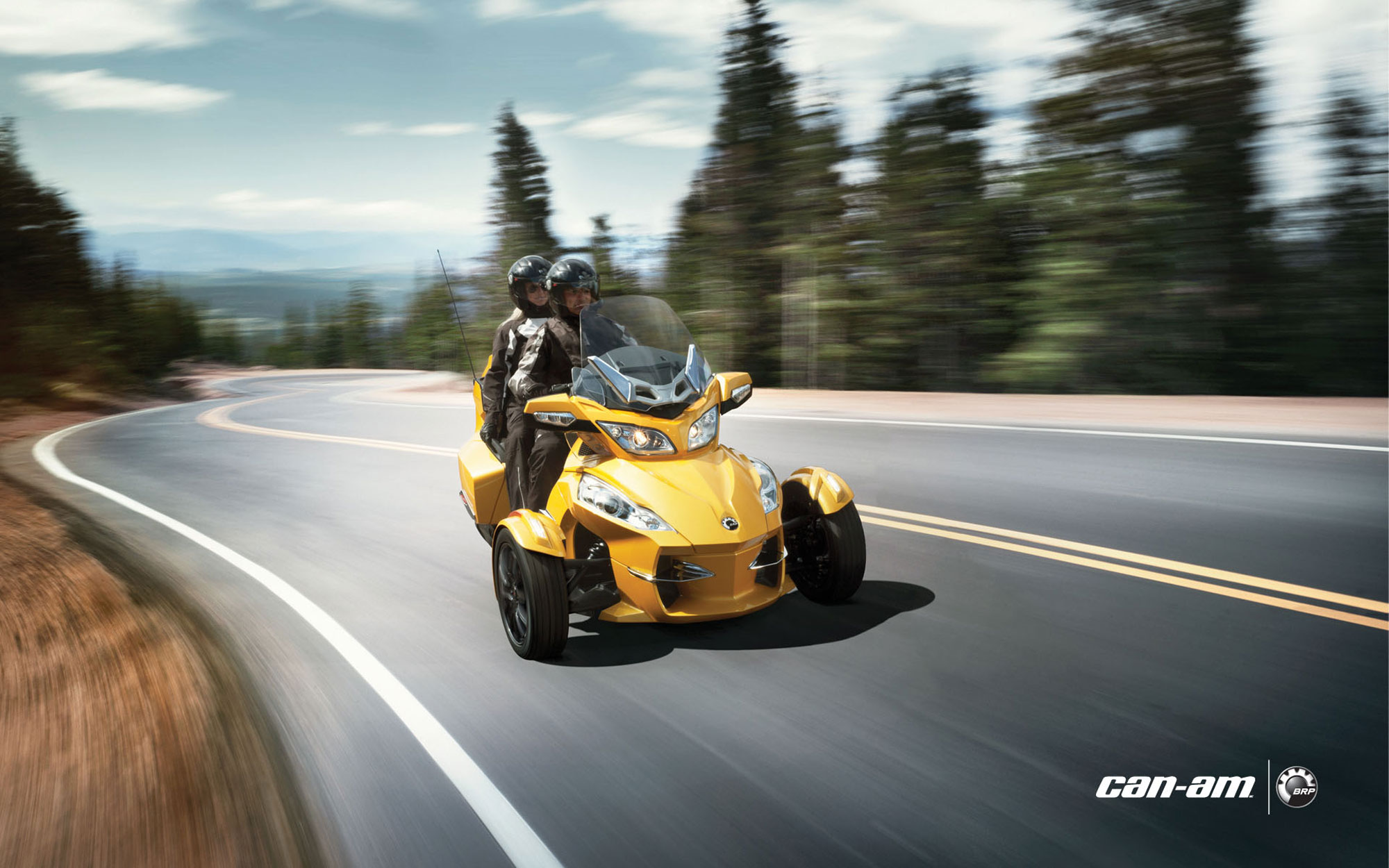 2013, Can am, Spyder, Rt s Wallpaper