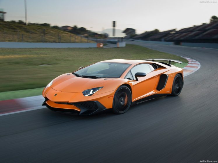 2016, Aventador, Cars, Coupe, Lamborghini, Lp750 4, Supercars, Orange HD Wallpaper Desktop Background