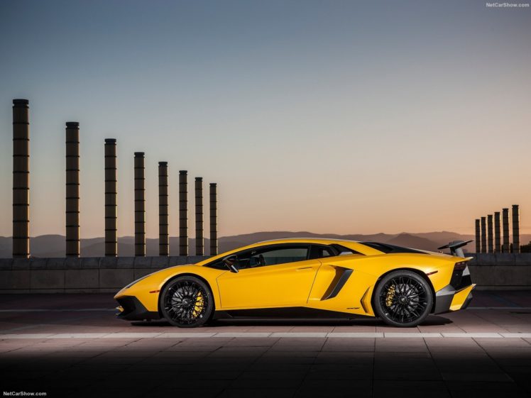 2016, Aventador, Cars, Coupe, Lamborghini, Lp750 4, Supercars, Yellow HD Wallpaper Desktop Background