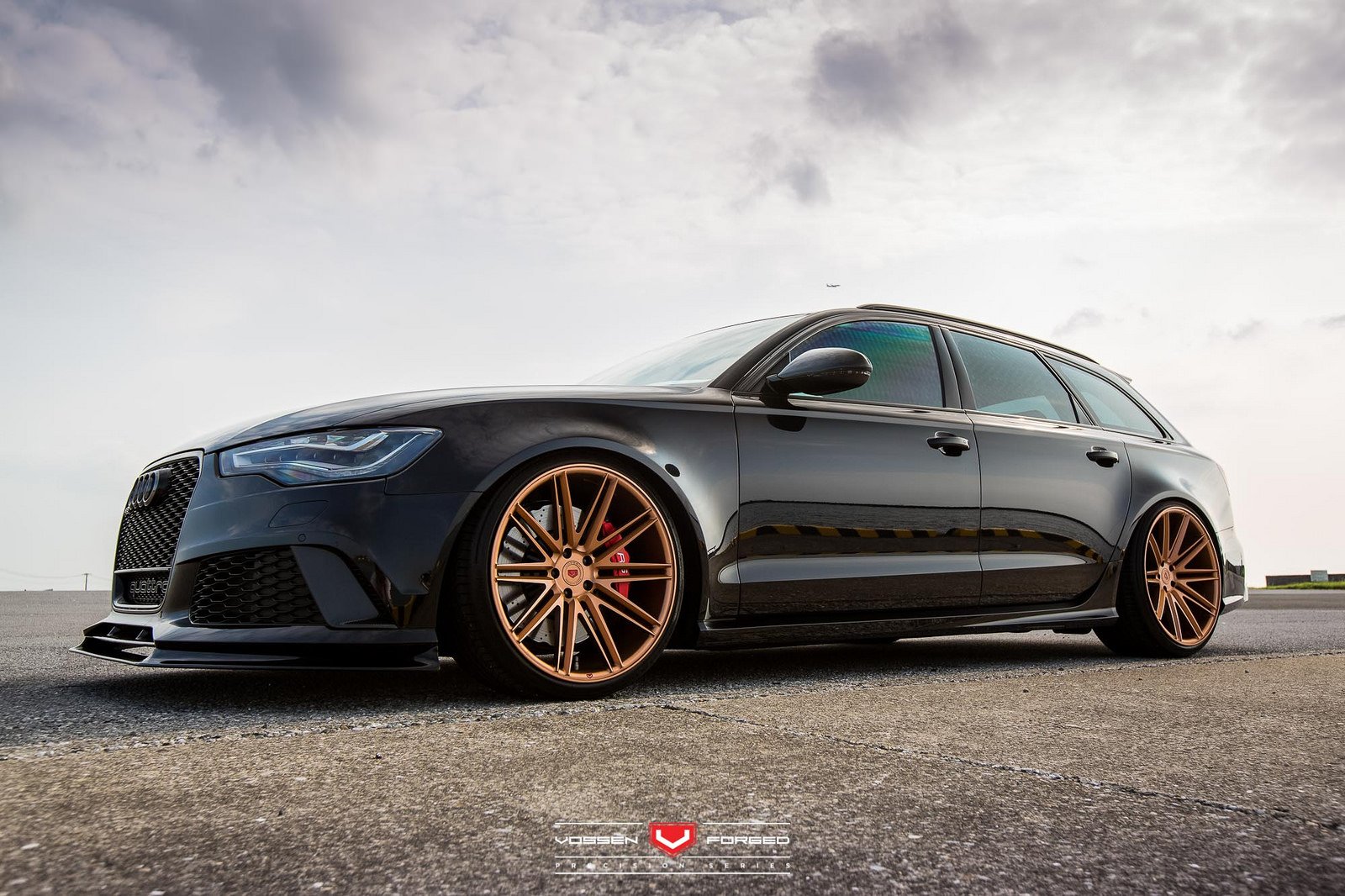 audi, Rs6, Avant, Vossen, Wheels, Cars, Black Wallpaper