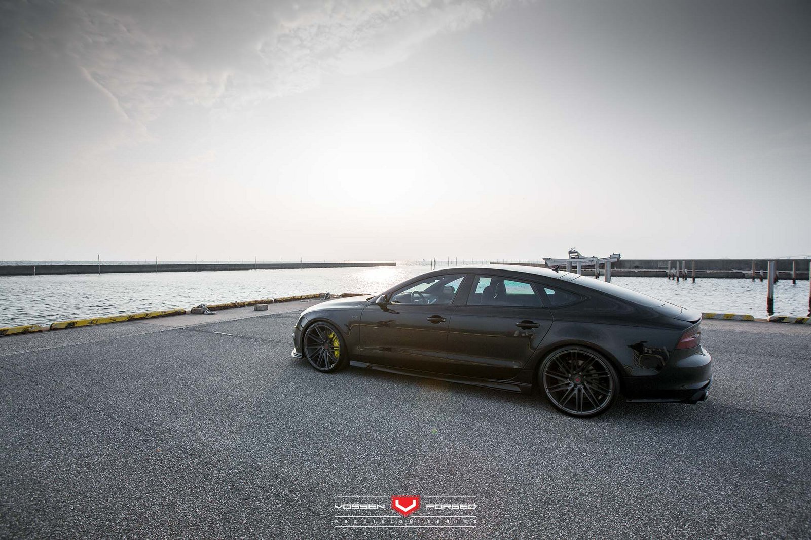 audi, S7, Sedan, Vossen, Wheels, Cars, Black Wallpaper