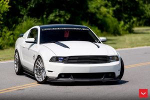 ford, Mustang, Coupe, Vossen, Wheels, Cars, Black