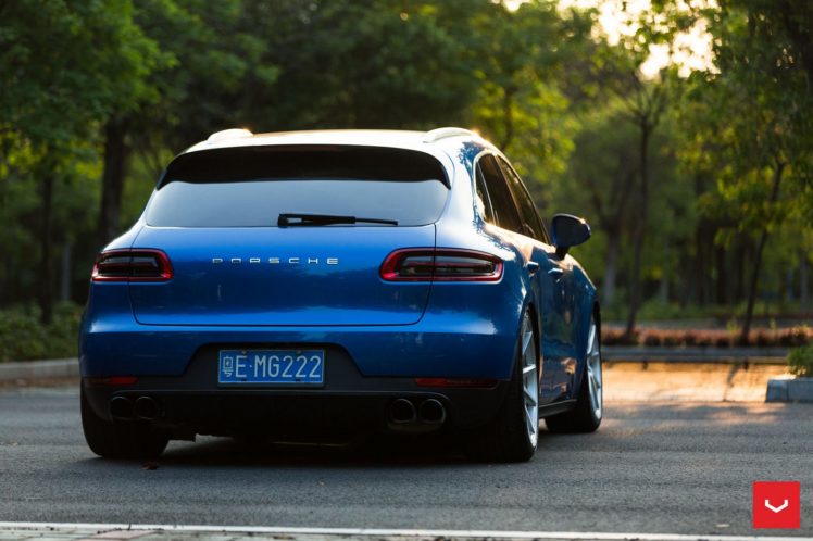 vossen, Wheels, Porsche, Macan, Suv, Cars, Blue HD Wallpaper Desktop Background
