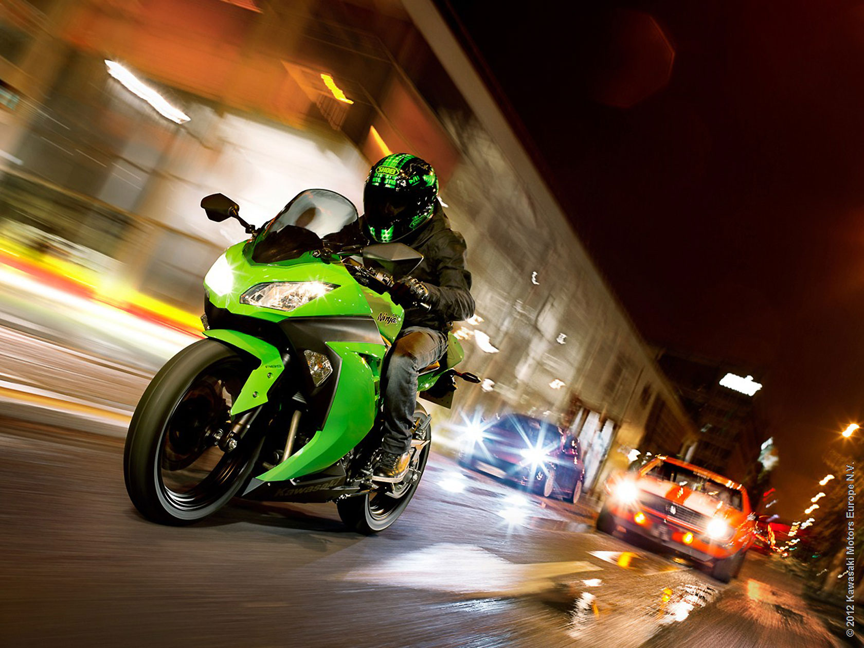 2013, Kawasaki, Ninja, 300r Wallpaper