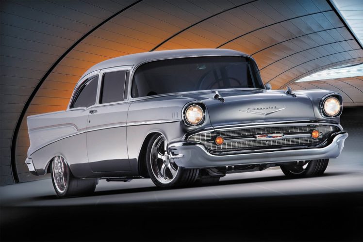 1957, Chevrolet, Bel, Air, Hot, Rod, Rods, Retro, Custom, Belair HD Wallpaper Desktop Background