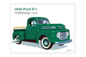 ford, Pickup, Classic, Retro, Poster, Artwork, Art, Stamp