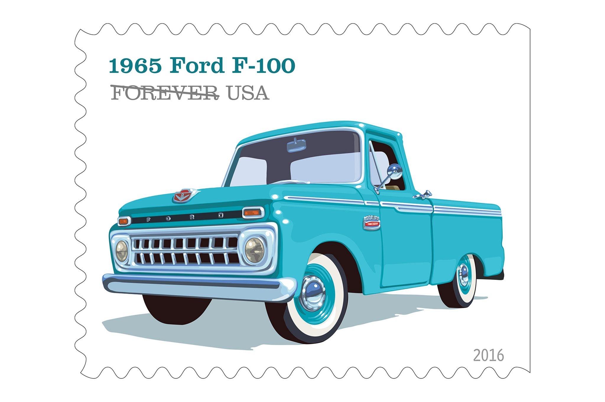ford, Pickup, Classic, Retro, Poster, Artwork, Art, Stamp Wallpaper