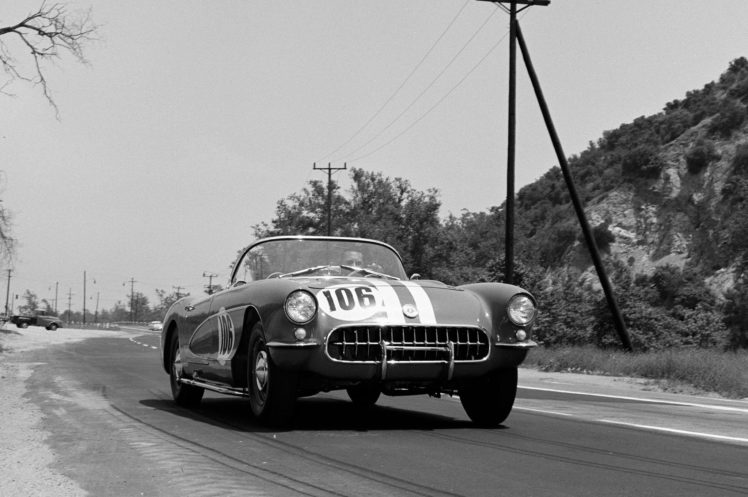 scca, 1956, Chevrolet, Corvette, Race, Racing, Muscle, Supercar, Retro, Lemans, Le mans, Grand, Prix HD Wallpaper Desktop Background