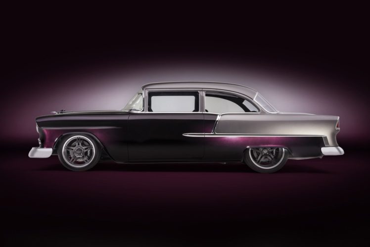 1955, Chevrolet, Bel, Air, Hot, Rod, Rods, Custom, Retro, Belair HD Wallpaper Desktop Background