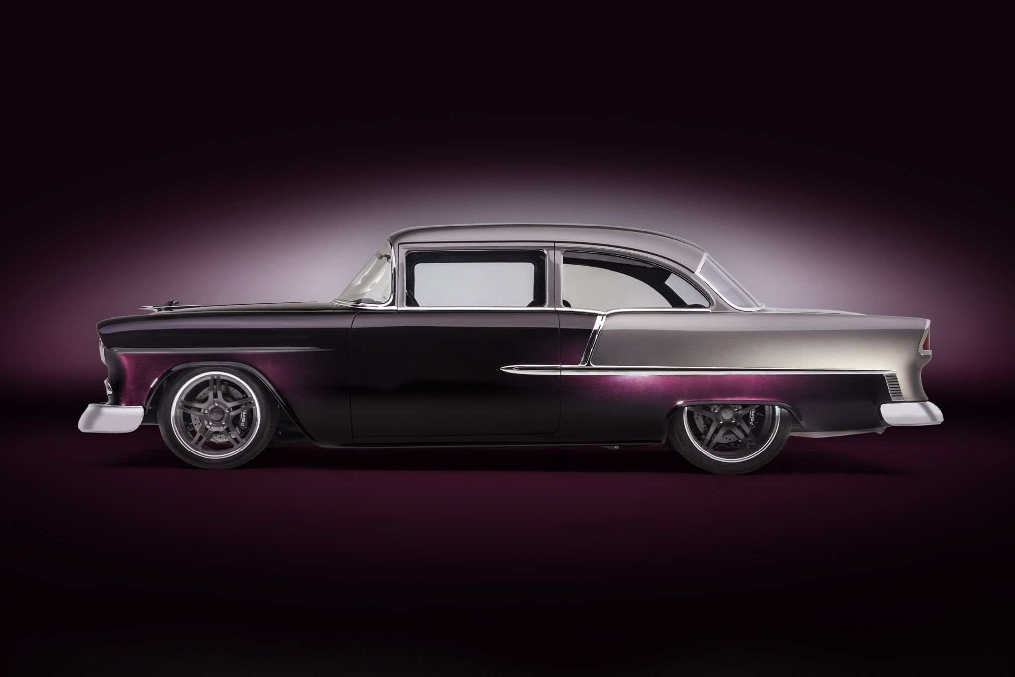 1955, Chevrolet, Bel, Air, Hot, Rod, Rods, Custom, Retro, Belair Wallpaper