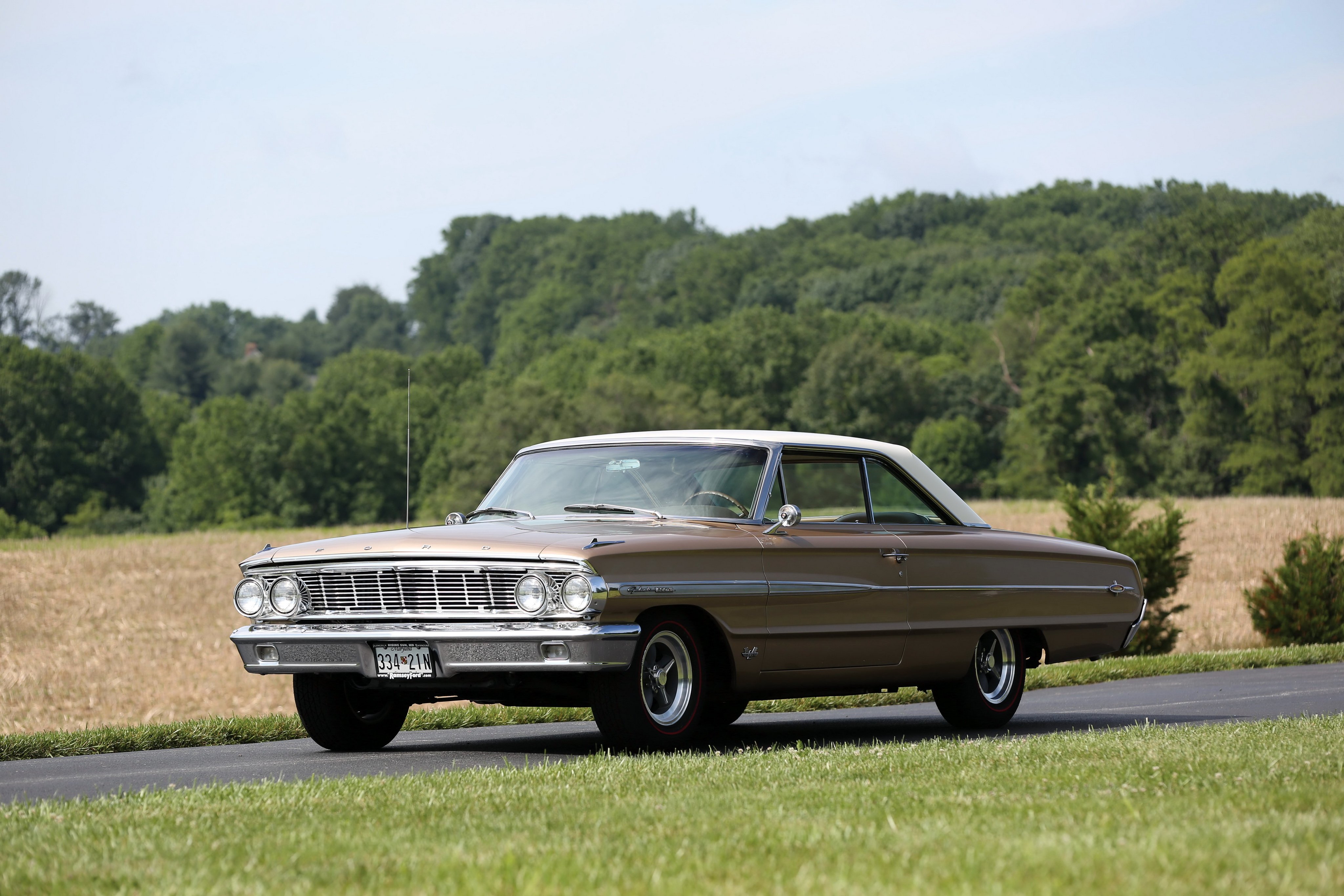 1964, Ford, Galaxie, 500, X l, Club, Victoria, Luxury, Classic Wallpaper