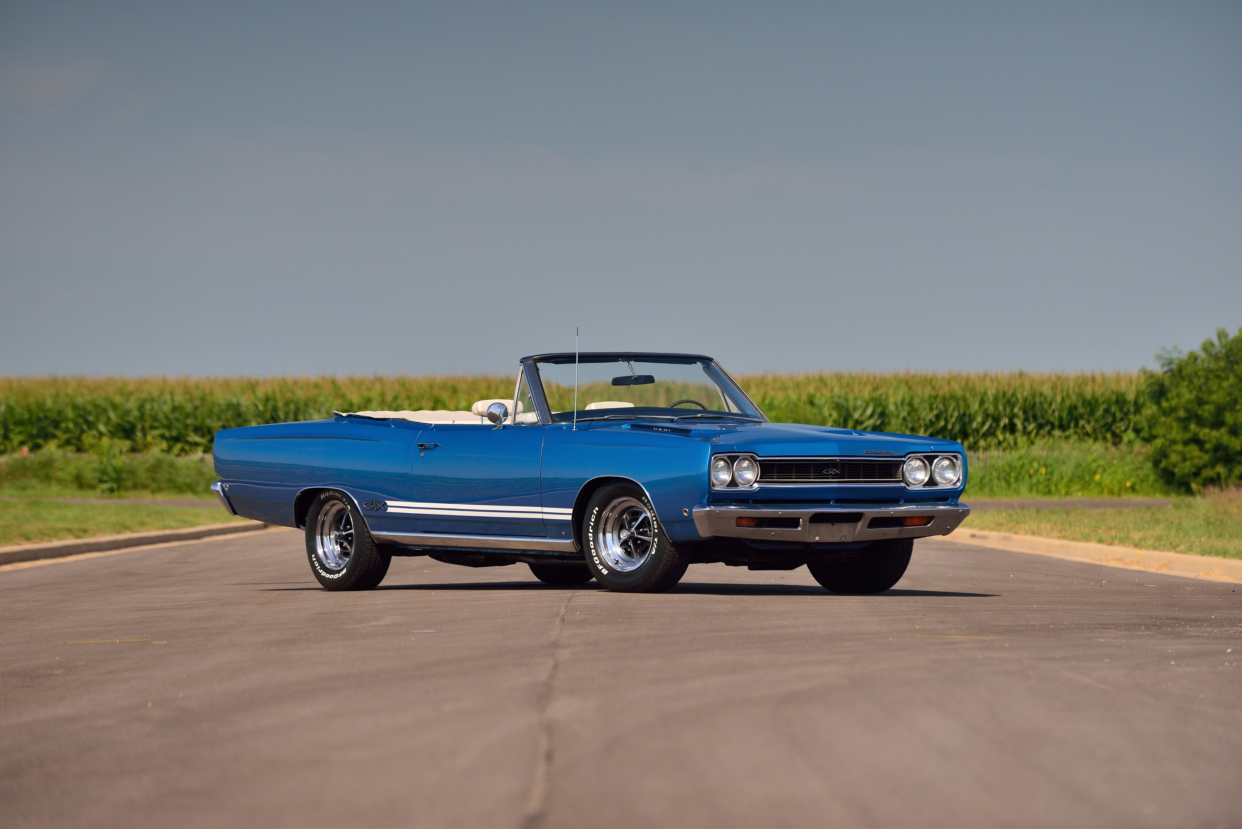 1968, Plymouth, Gtx, 426, Hemi, Convertible, Rs27, Muscle, Classic, Mopar Wallpaper