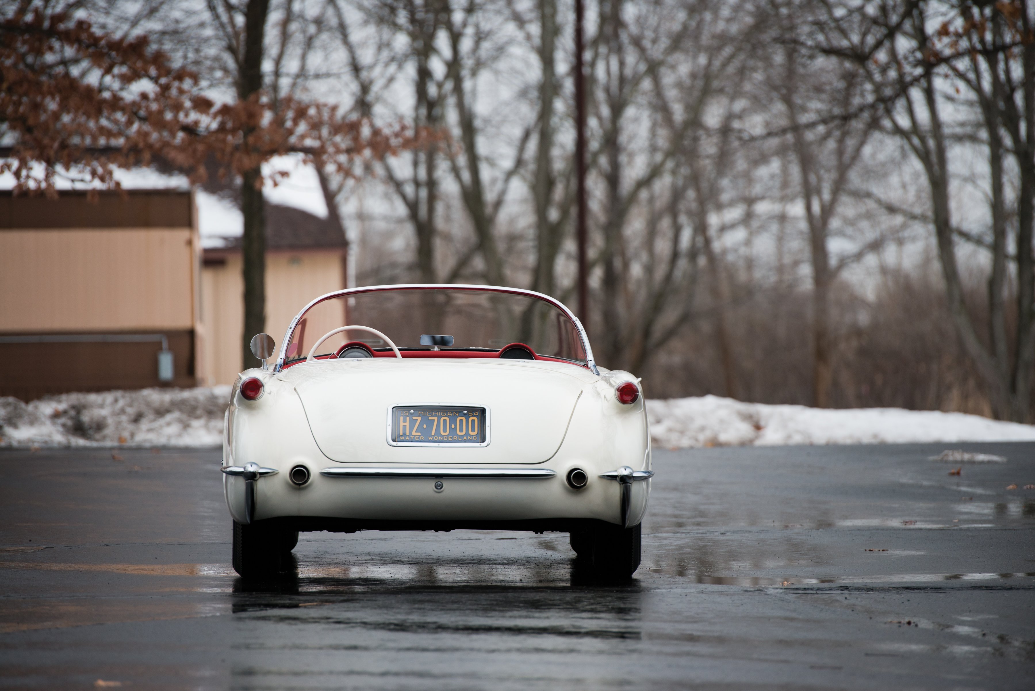 1954, Chevrolet, Corvette, Polo white, 2934, Muscle, Supercar, Retro Wallpaper