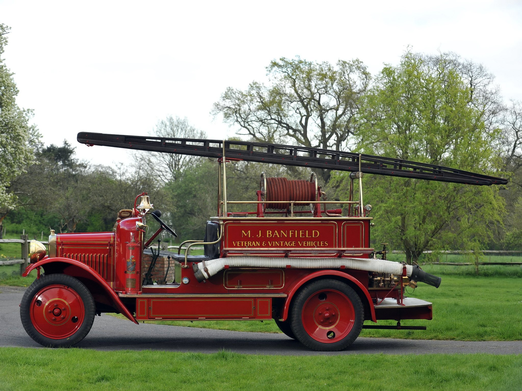 1926, Morris, Commercial, Fire, Engine, Firetruck, Emergency, Vintage, Semi, Tractor Wallpaper