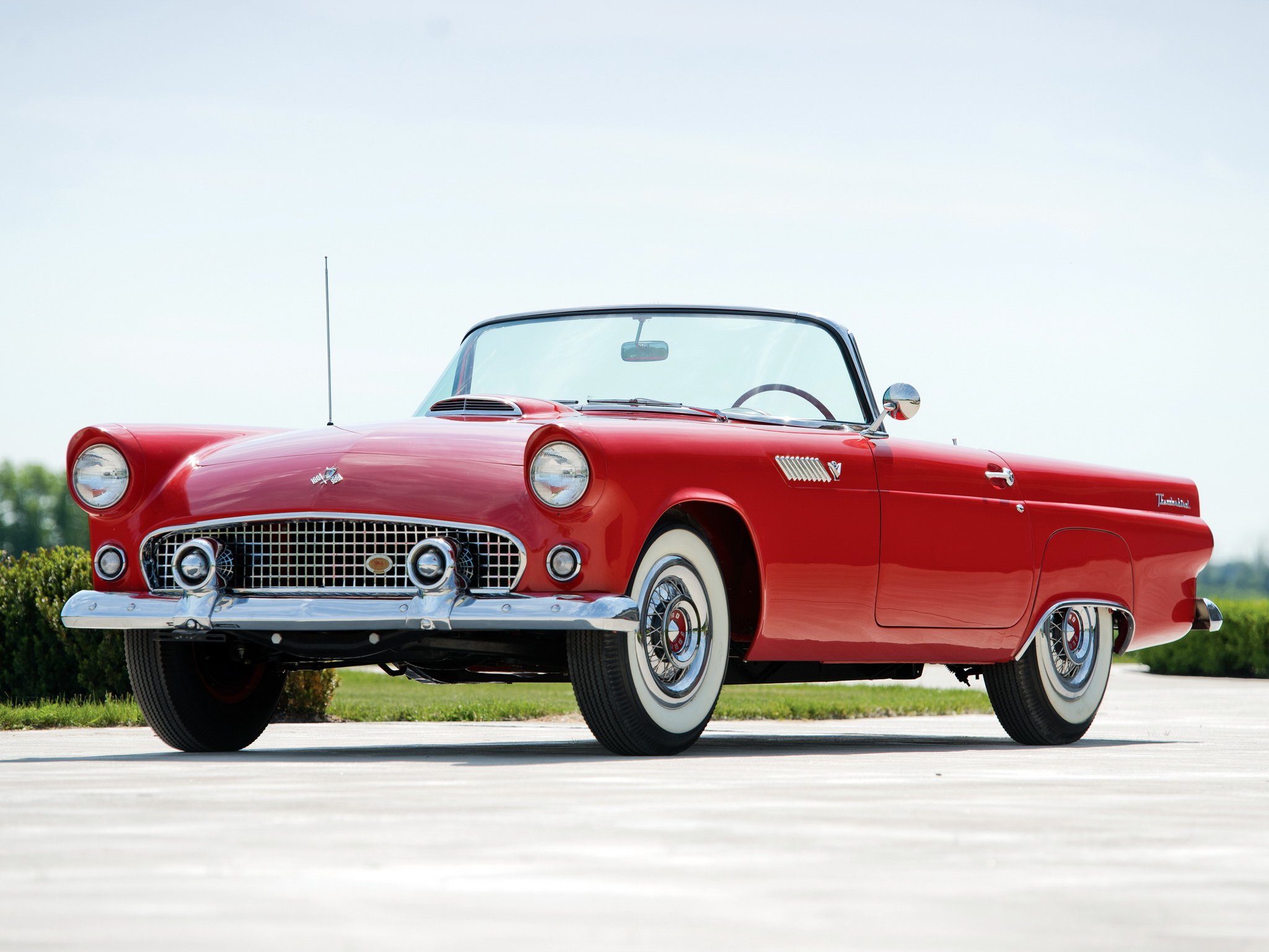 1955, Ford, Thunderbird, P5 40, Luxury, Retro Wallpaper