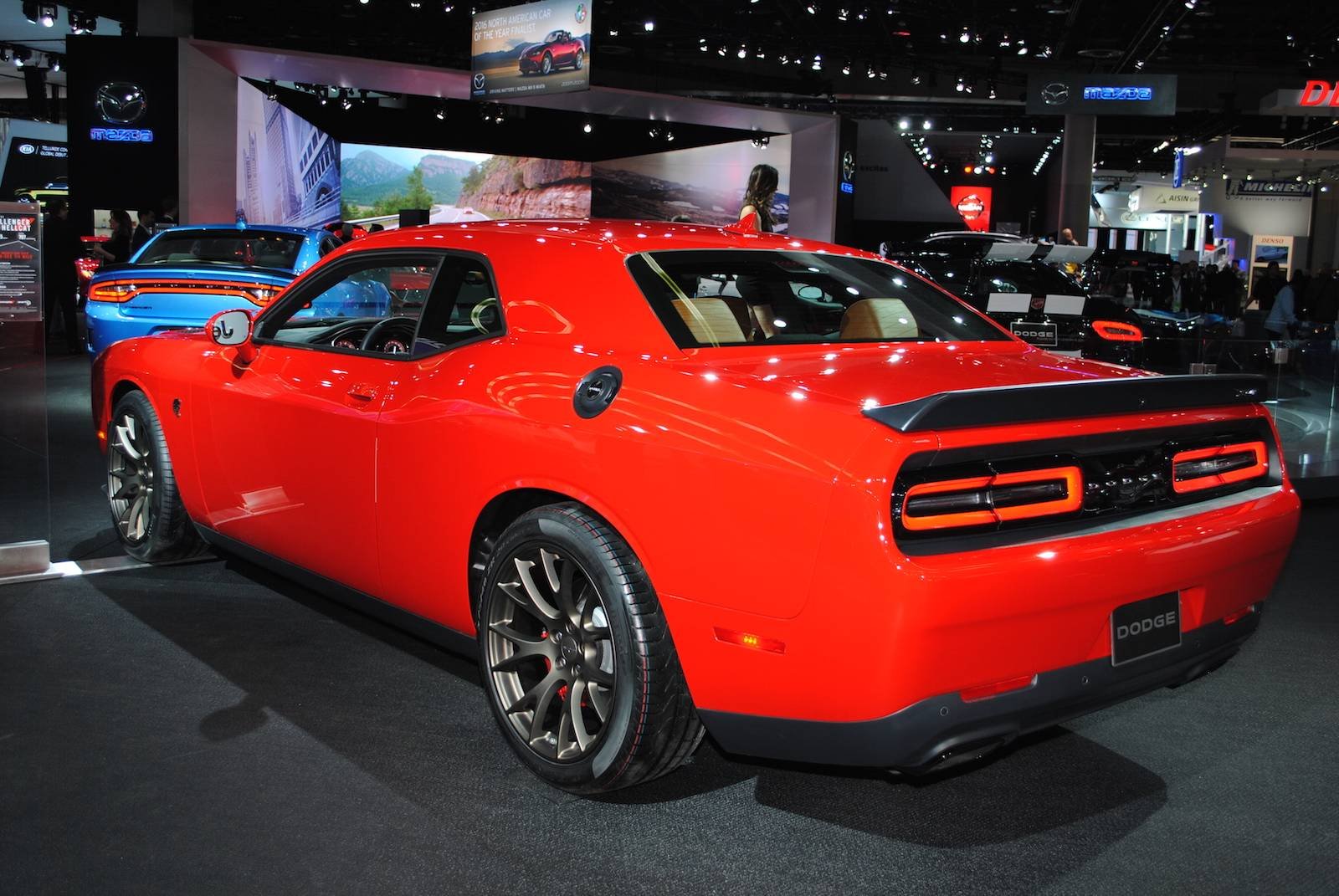 2016, Auto, Cars, Detroit, Show, Dodge, Challenger, Srt, Hellcat Wallpaper