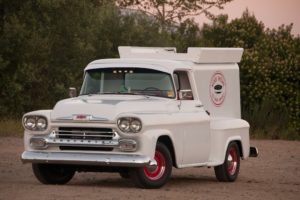 1958, Chevy, 3100, Ice, Cream, Truck, Pickup, Hot, Rod, Rods, Custom, Retro