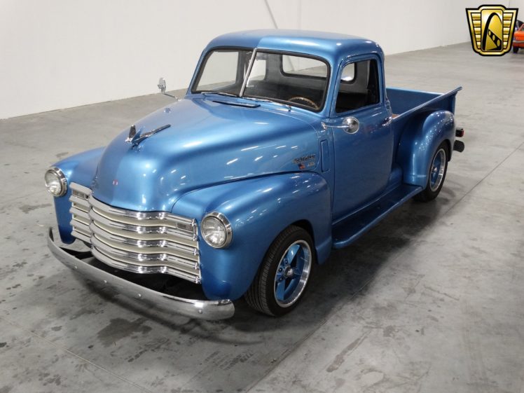 1949, Chevrolet, 3100, Pickup, Cars, Custom, Blue HD Wallpaper Desktop Background