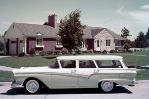 1957, Ford, Country, Sedan, Stationwagon, Retro