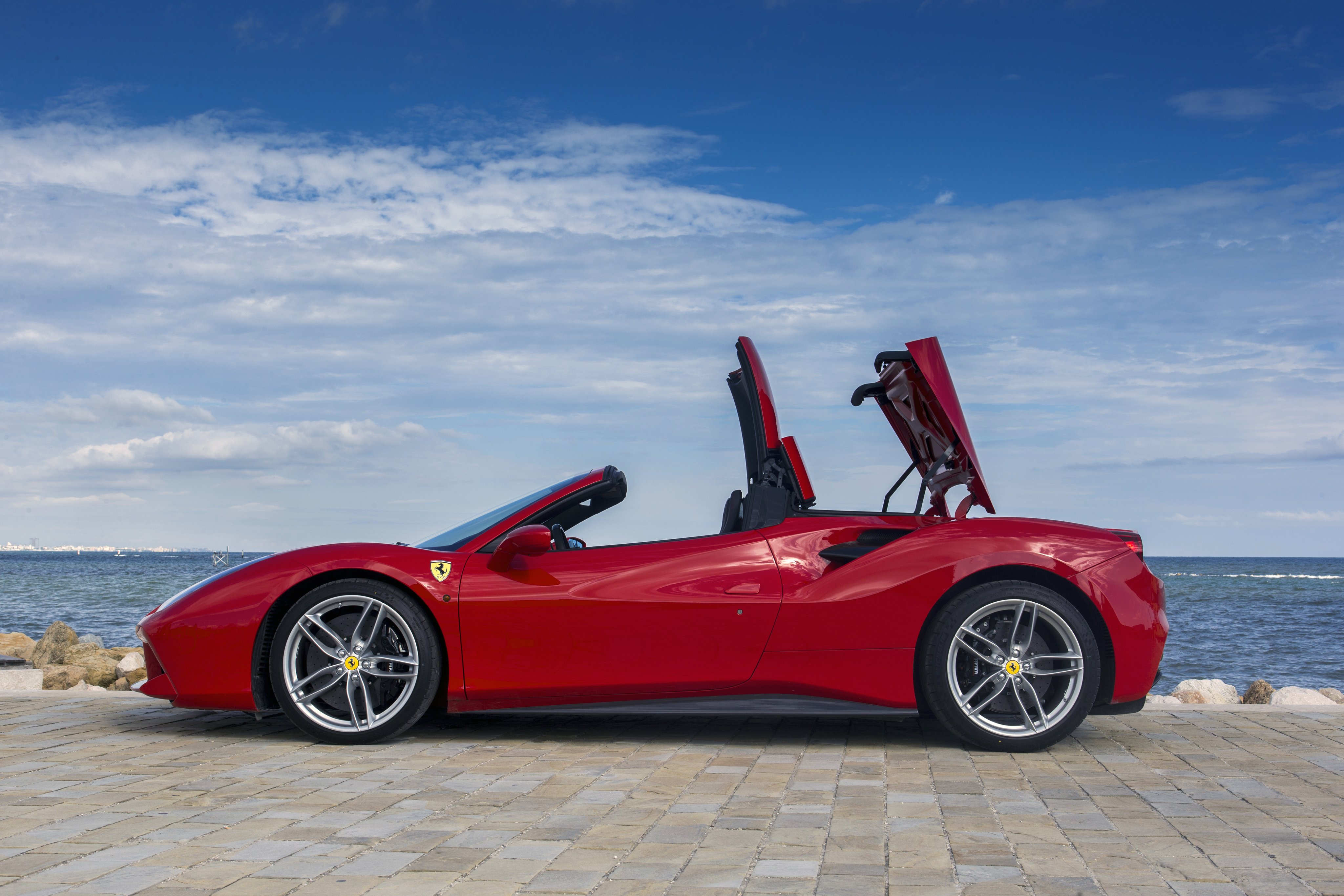 2015, Ferrari, 488, Spider, Supercar Wallpaper