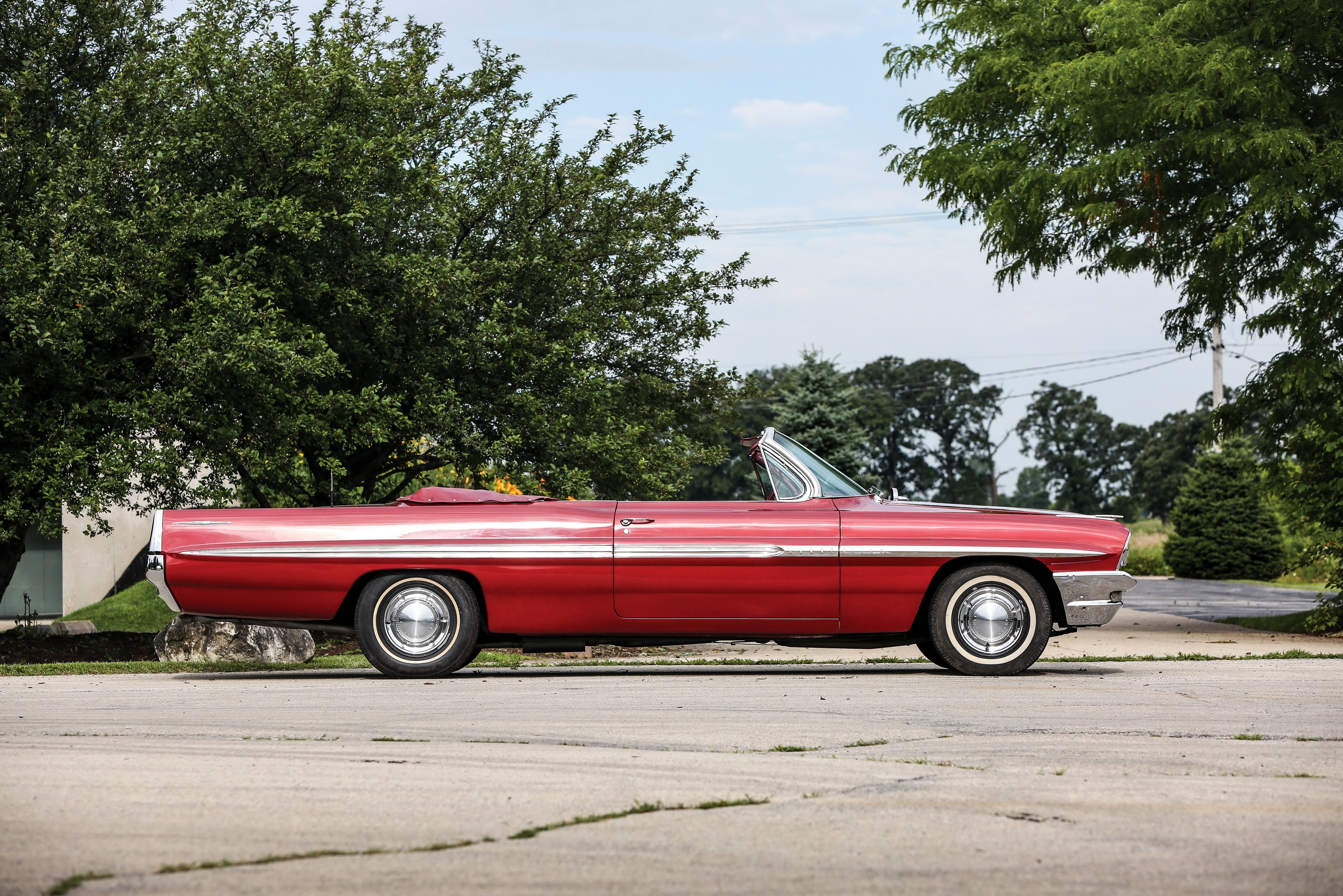 1961, Pontiac, Bonneville, Convertible, Luxury, Classic Wallpaper