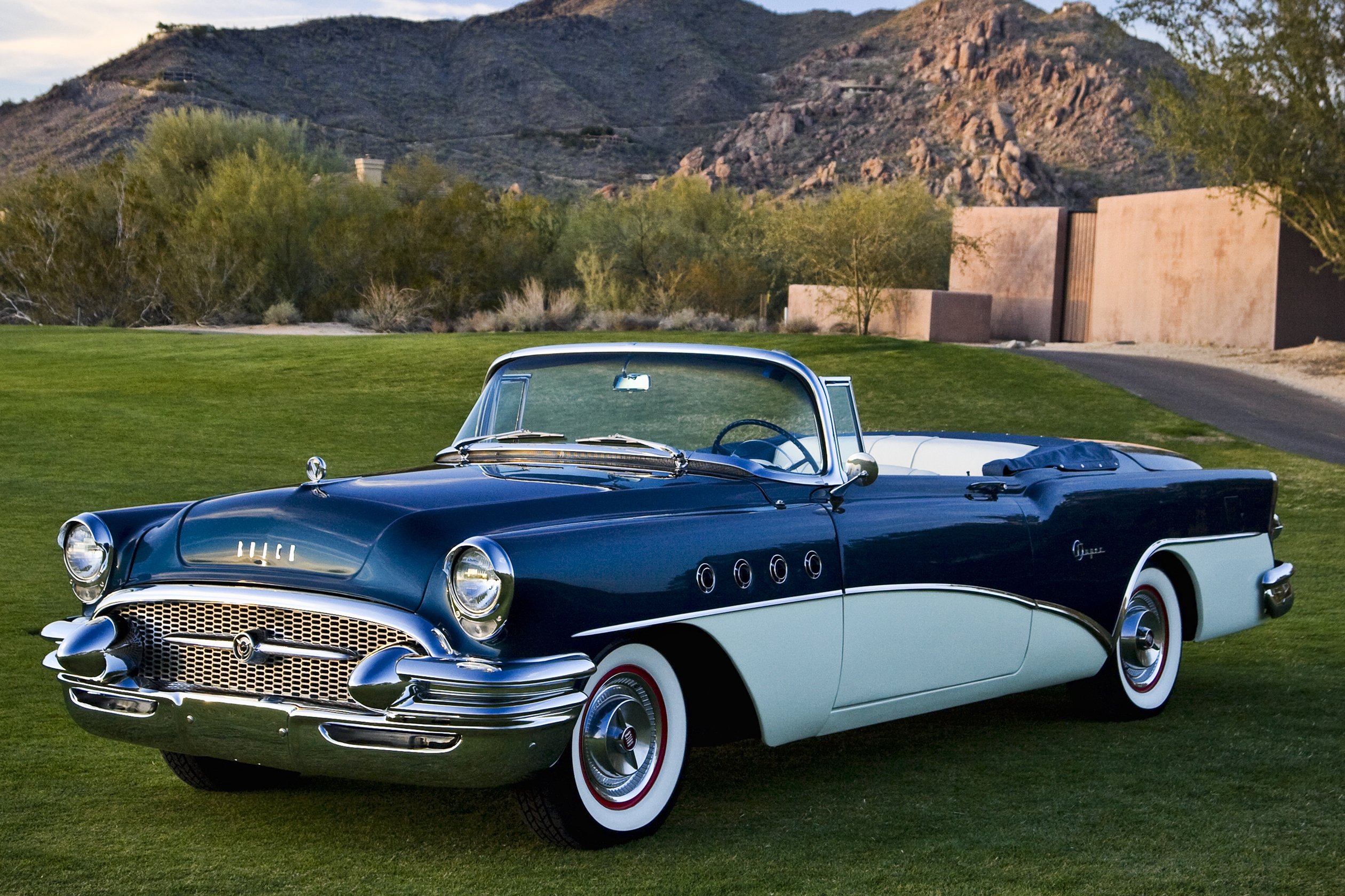 1955, Buick, Super, Convertible, Retro, Luxury Wallpaper