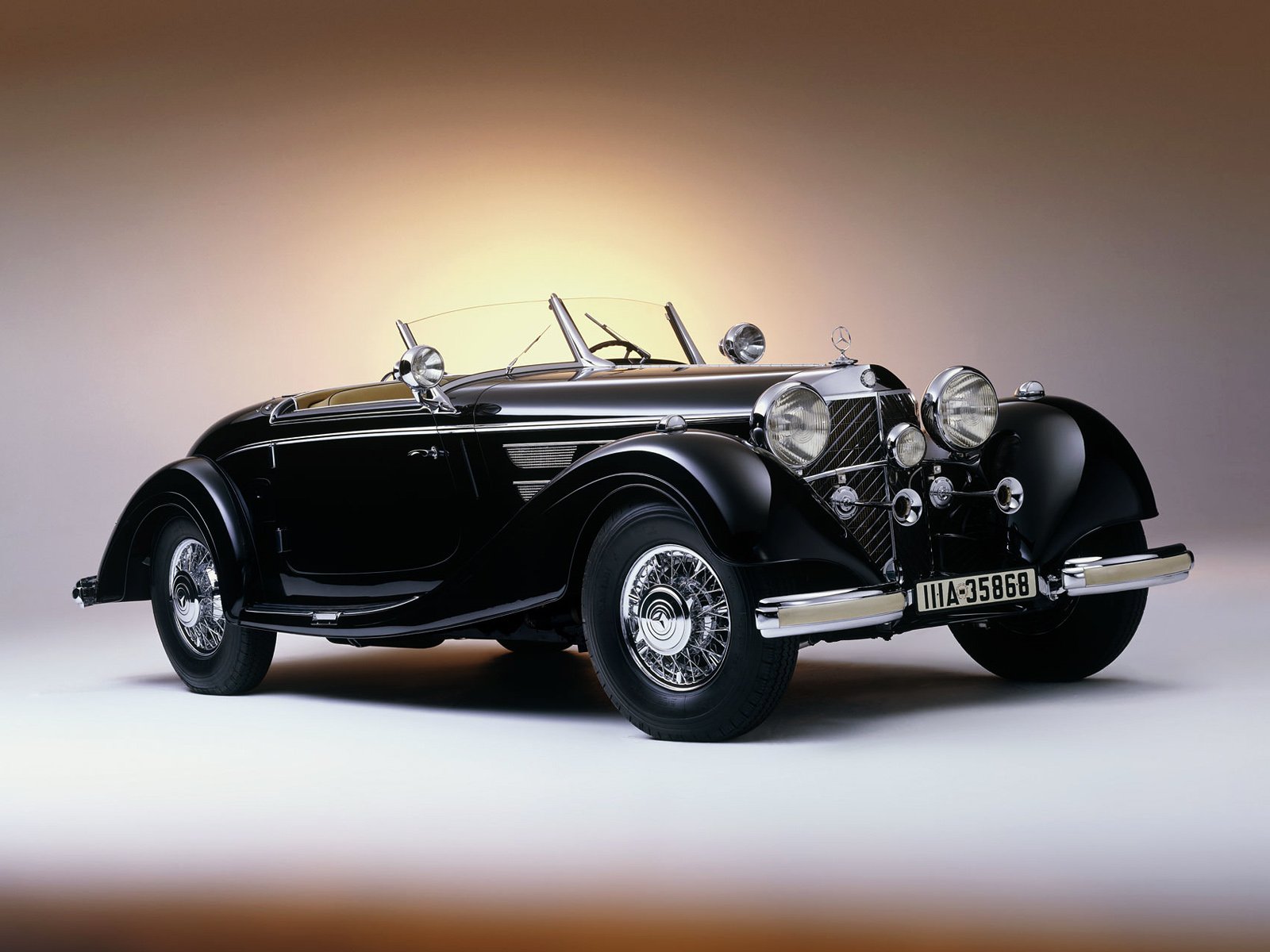 1937, Mercedes, Benz, 540k, Special, Roadster, Luxury, Vintage Wallpaper