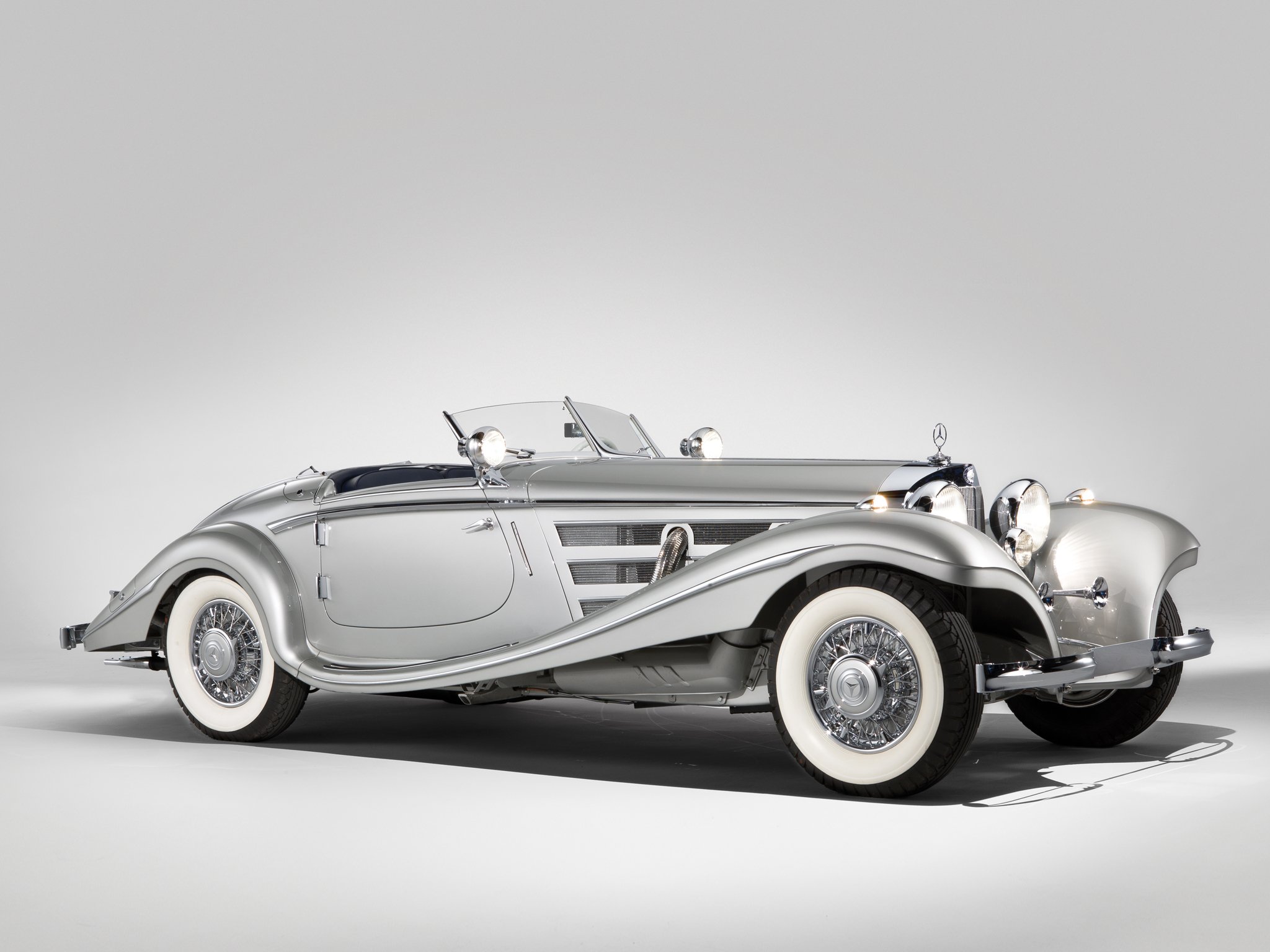 1937, Mercedes, Benz, 540k, Special, Roadster, Luxury, Vintage Wallpaper