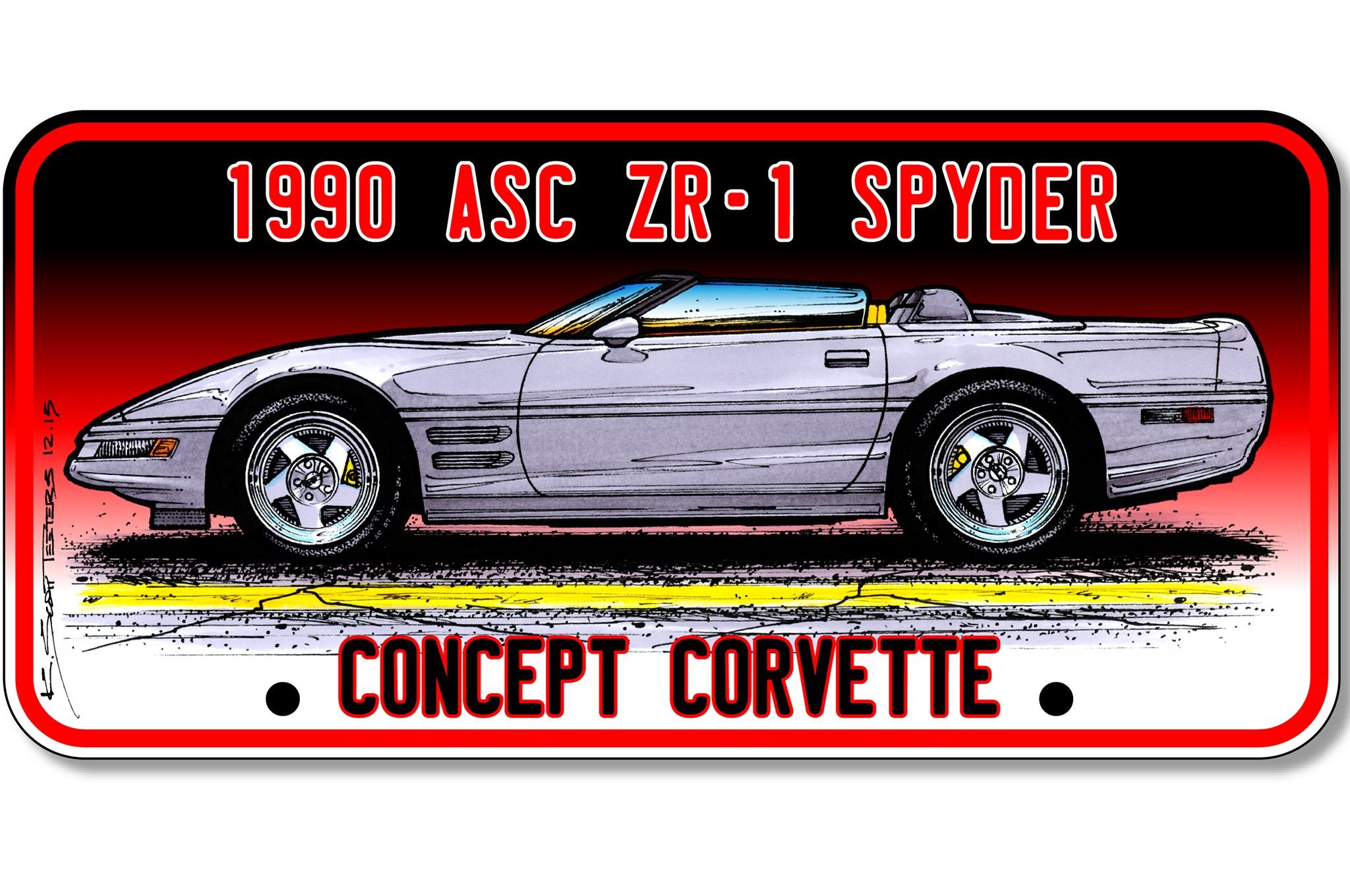 1990, Asc, Zr 1, Spyder, Chevrolet, Corvette, Muscle, Supercar Wallpaper