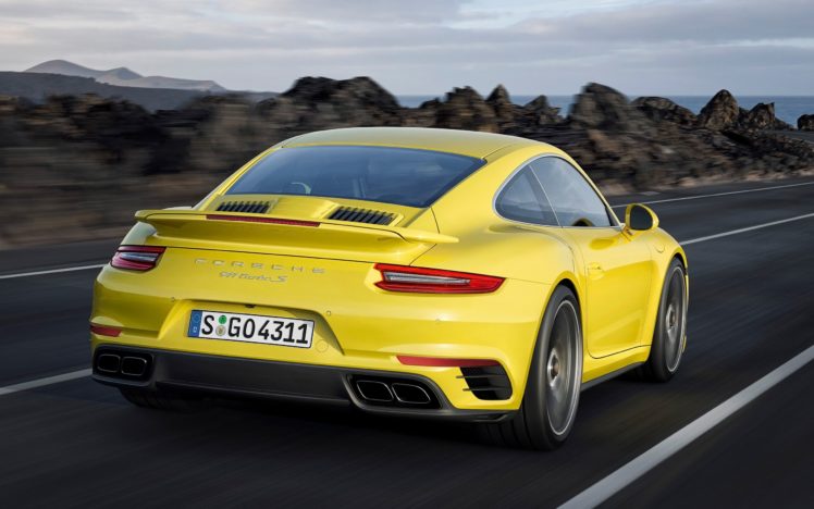 2016, Porsche, 911, Turbo HD Wallpaper Desktop Background