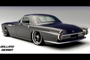 2015, Zolland, Design, Ford, Thunderbird, 1955, Tuning, Custom, Hot, Rod, Rods
