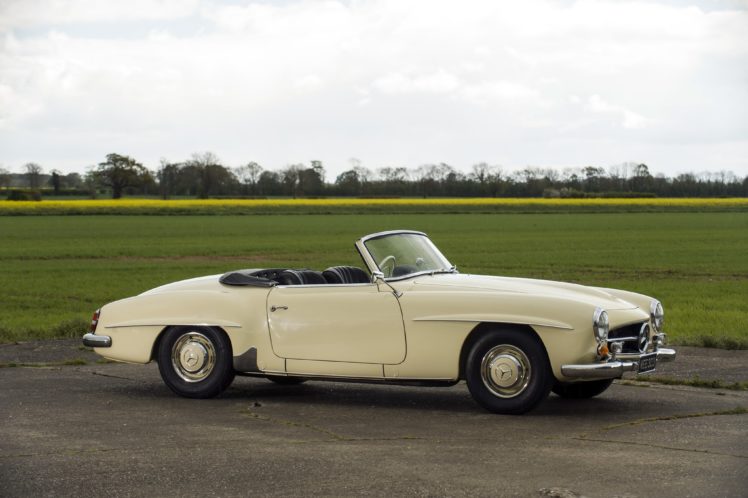 1955 62, Mercedes, Benz, 190sl, Uk spec, R121, 190, S l, Retro, Luxury HD Wallpaper Desktop Background