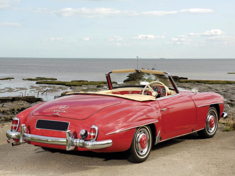 1955 62, Mercedes, Benz, 190sl, Uk spec, R121, 190, S l, Retro, Luxury HD Wallpaper Desktop Background
