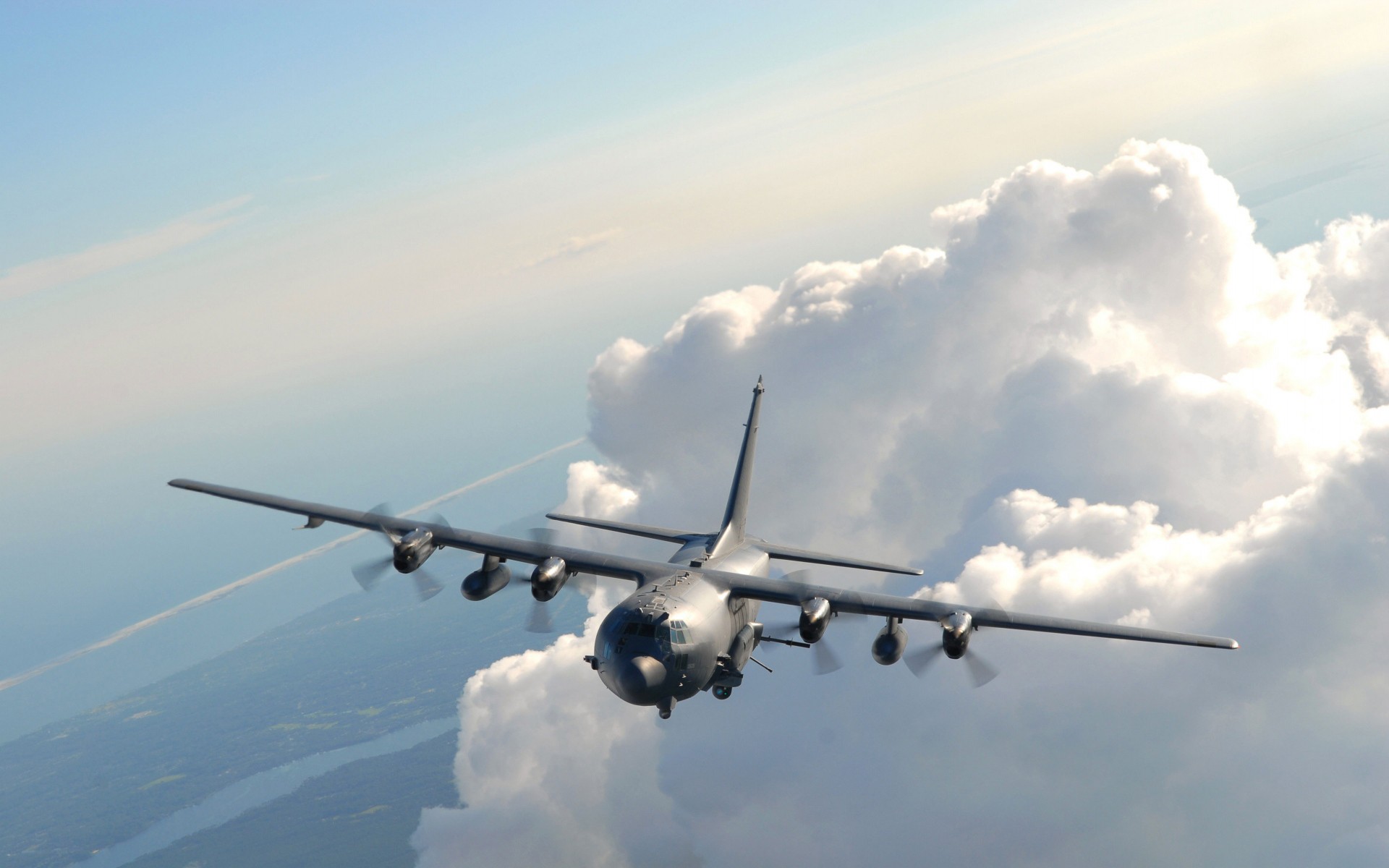 aircraft, Military, Ac 130, Spooky spectre Wallpaper